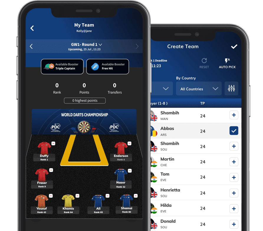 Professional Darts Corporation adopted a unique way to weave their brand’s story and gameplay along with a new edge fan experience for their users