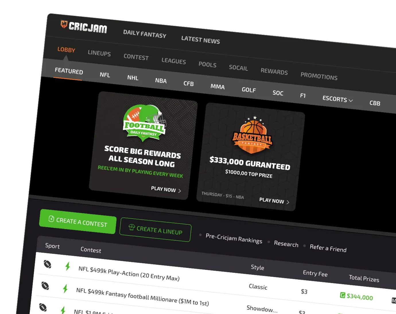 Create Your DraftKings-Style Fantasy App