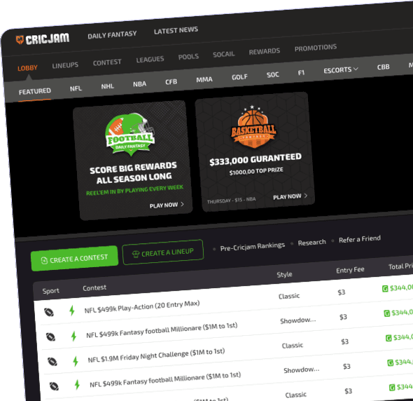 Custom Sports Selection