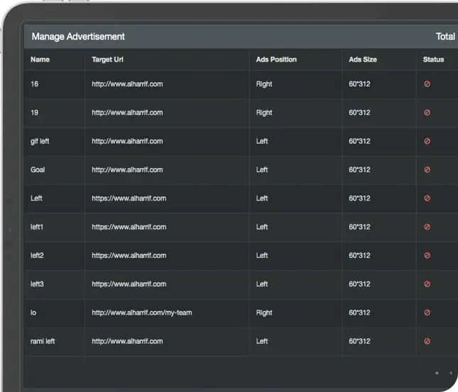 Manage advertisement