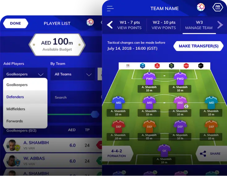 The official soccer league of UAE, improved fan experience with season long fantasy